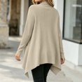 thumbnail image 5 of OGLCCG Womens Open Front Draped Cardigan, Ribbed Knit Long Sleeve Asymmetrical Hem Cardigans with Pockets,Cardigan Sweaters for Women,Size S-XXL, 5 of 7