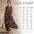 thumbnail image 7 of Xixirimido Dragonfly Mushroom Daisy Print Maxi Dresses for Women Sleeveless Casual Dresses with Pockets Flowy A-line Long Summer Sun Dress Beach Vacation Wear, 3X-Large, 7 of 7
