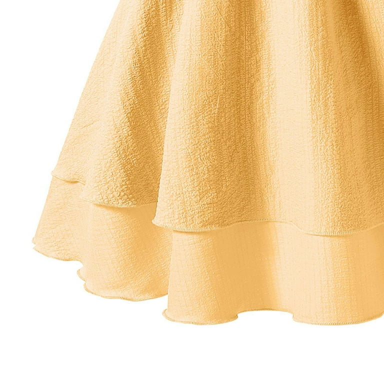 pastel yellow skater dress Solid Pastel Yellow Skater Dress for Women, All Over Print Fit and Flare Dress, Cute Sleeveless Plus Size Dress, Summer Aloha Beach Dress