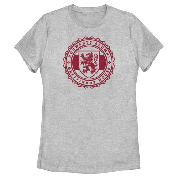 Women's Harry Potter Hogwarts Alumni Gryffindor House Graphic Tee Athletic Heather Small