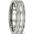 thumbnail image 4 of Stainless Steel Polished 6mm Grooved Band (Size 8.5) Made In China sr522-8.5, 4 of 5