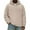 Khaki, variant on Men's Quarter Zip Corduroy Hooded Sweatshirt - Long Sleeve Color Pullover with Pockets, Casual Comfort, Soft Textured Fabric for Everyday and Light Outdoor,Dark Blue,S