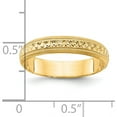 thumbnail image 3 of 14K Yellow Gold 3mm Design Etched Wedding Band (Size 7) Made In Puerto Rico xwb249-7, 3 of 5