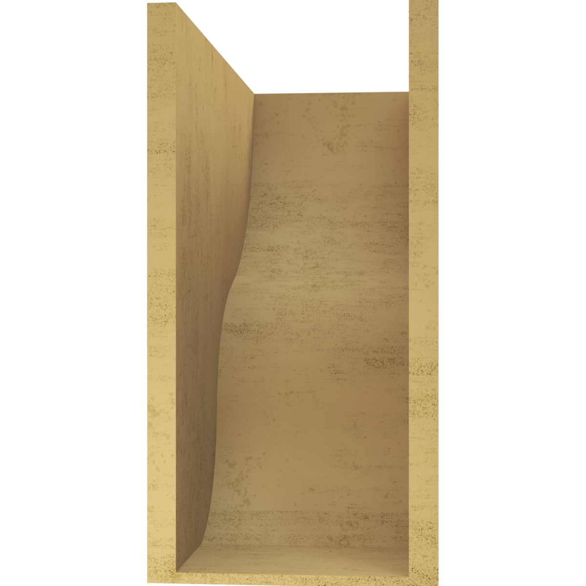 10"W x 20"D x 20"H Classic Greensboro Rough Cedar Woodgrain TimberThane Corbel, Primed Tan