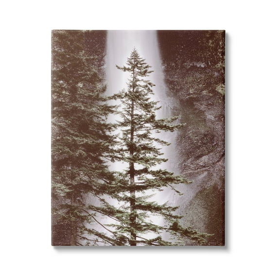 Stupell Industries Waterfall Nature Photography Nature Photography Gallery Wrapped Canvas Print Wall Art, 16 x 20