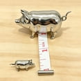 thumbnail image 4 of Antique Inspired Pig Shaped Mini Tape Measure, Cute Vintage Style Pocket Tape Measure, Compact Retractable Measuring Tape for Sewing & Craft, Portable Measuring Tool, 2.36in/6cm, Multicolor, 4 of 6