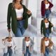 thumbnail image 5 of Women Fashion Autumn Winter Rope Cardigan Sweater Long Sleeve Solid Color, 5 of 8