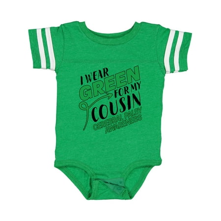 

Inktastic I Wear Green for My Cousin- Cerebral Palsy Awareness Gift Baby Boy or Baby Girl Bodysuit