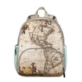 thumbnail image 1 of Students Travel Backpack - Vintage Style, Adventure and Explore Print, Durable and Water-Resistant for Elementary and Middle School, 1 of 6