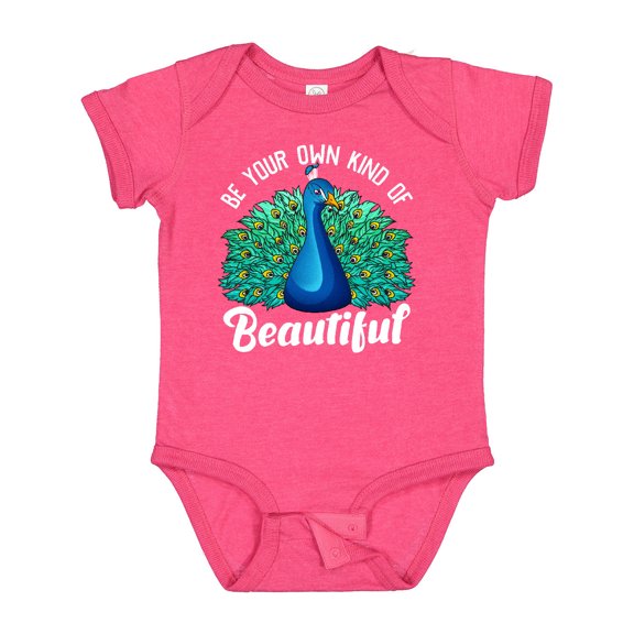 Inktastic Peacock Girls Baby Bodysuit