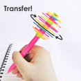 thumbnail image 4 of 5 Pcs Rainbow Fidget Ballpoint Pens, Decompression Multifunction Writing Tools, Colorful Desk Toys for Office, Novelty Gifts for Kids, Children & Students (Pink Rainbow 5 - Pack), 4 of 8