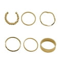thumbnail image 1 of 6PCS Finger Knuckle Rings Unisex Decorative Joint Nail Rings Plain Band Rings, 1 of 10