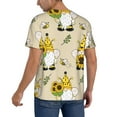 thumbnail image 5 of Haiem Hip Hop Hipster Baseball Jersey Button Down Shirts Sports Uniforms Men Women Jersey(Gnomes Bees And Sunflowers,Small), 5 of 9