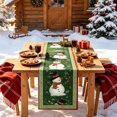 thumbnail image 5 of ZZkhGO Festive Christmas Table Runner, Vintage Striped Linen Tablecloth Art, Decor for Dining Room Party, 5 of 5