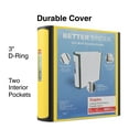 thumbnail image 2 of Staples Better 3-Inch D 3-Ring View Binder Yellow (20245) 895623, 2 of 7