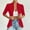 Red, variant on ZZwxWA Womens Eyelet Cardigans Dressy Casual Open Front Jacket 3/4 Sleeve Slim Fit Solid Hollow Cropped Outerwear Coat Women's Tops