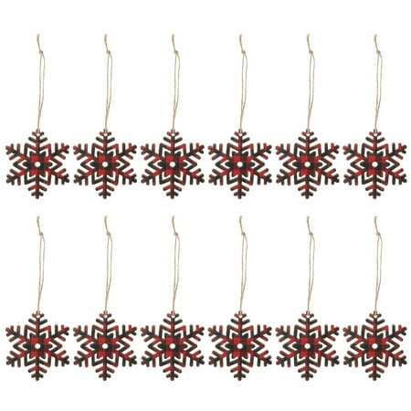 

HOMEMAXS 20pcs Creative Christmas Snowflake Shaped Pendants Christmas Supplies (Assorted Color)