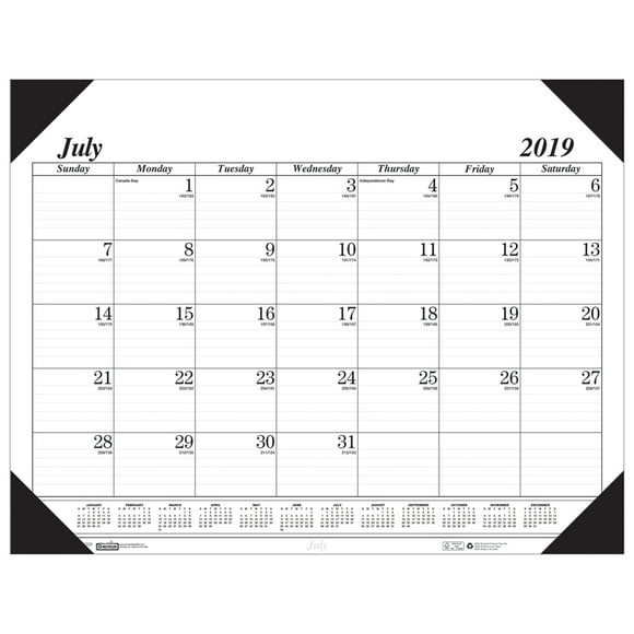 HOUSE OF DOOLITTLE ACADEMIC ECONOMY DESK PAD 14-MONTH