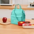 thumbnail image 2 of Reusable Lunch Box with Front Pocket - Leakproof Meal Bag for Work/School (26x25cm), 2 of 6