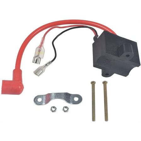 Ignition Coil  CDI for 49cc-80cc 2-Stroke Engine Motorized Bicycle, ATV, Go Kart, Scooter,High Performance Spark Coil with 11.8" Cable  Mounting Parts