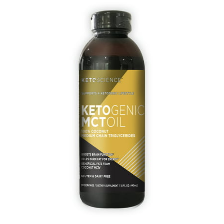 Keto Science Ketogenic MCT Oil Dietary Supplement, 15 fl. oz., 30