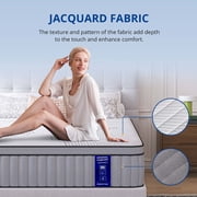 MLILY USA EGOHOME Sleep 14 inch King Size Hybrid Mattress In a Box, Cooling Gel Infused Memory Foam, Pocket Spring