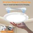 thumbnail image 3 of Nordic Hygge Rechargeable Motion Sensor Ceiling Light with Remote, 1 Pack, 3 of 8