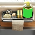thumbnail image 4 of No Drill Wall Mounted Kitchen Storage Rack, Spice Organizer Shelf for Sponges and Rags, 4 of 6