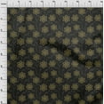 thumbnail image 4 of oneOone Velvet Yellow Fabric Floral Craft Projects Decor Fabric Printed By The Yard 58 Inch Wide, 4 of 5