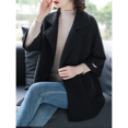 thumbnail image 1 of Colección de otoño 2024 Nueva chaqueta tipo suéter para mujeres de mediana edad y mayores Abrigo elegante y de moda sin cuello, 1 of 4