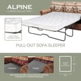 thumbnail image 3 of American Furniture Classics Alpine Lodge 4-piece Sleeper Sofa Set in Brown, 3 of 10
