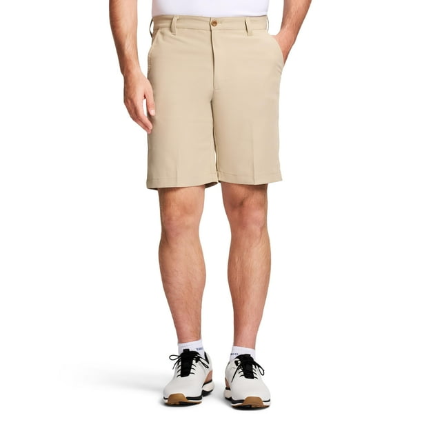 Pantalones cortos de golf IZOD Classic Fit 24 cm, cintura 38 caqui