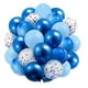 thumbnail image 1 of Nvzi Globos, 30 piezas de globos de confeti de 12 pulgadas y globos de látex morado y rosa metálico con cinta, baby shower, decoraciones para fiestas de bodas, azul y blanco, 1 of 4