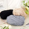 thumbnail image 4 of Hilo de camiseta para tejer, hilo de espagueti, para manualidades, de aproximadamente 121,4 yardas/111 metros de largo, para proyectos de crochet hechos a mano, para bolsos, mantas, cojines, 4 of 5