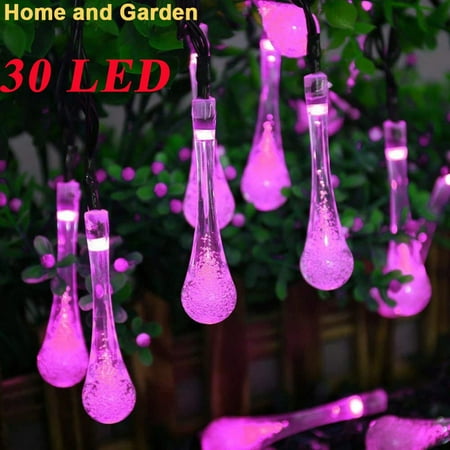 

Bescita Outdoor Garden Party 30 Led Teardrop Solar Waterproof Garden Lantern String