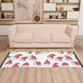 thumbnail image 2 of Yayeee Runner Rug for Bedroom 2'x6' Machine Washable Hallway Non Slip Mat, Santa Hats Pattern, 2 of 8