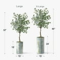 thumbnail image 2 of Artificial Tree in Modern Planter, Fake Eucalyptus Silk Tree for Indoor and Outdoor Home Decoration - 57" Overall Tall (Plant Pot Plus Tree), 2 of 5