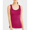 thumbnail image 3 of SUMONA Women 6 Pack Assorted Color Tank Tops Ribbed Cotton A-Shirts Basic Sleeveless, 3 of 4