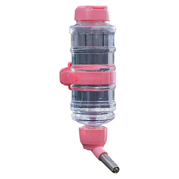 Distributeur Automatique d'Eau pour Animaux, Bouteille Suspendue pour Chiens, Chats et Lapins, Dispositif de Boisson Étanche avec Conception à Bouche Sèche