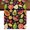 Black, variant on Summer Fruits Burlap Cotton Table Runner 13x36 Inches Short, Tropical Fruity Watermelon Kiwi Exotic Farmhouse Table Runners, Outdoor Dining Table Decor for Baby Shower/Party/Wedding