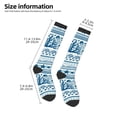 thumbnail image 5 of Haiem Sea Underwater Jellyfish Socks, Funny Novelty Crazy Design Cotton Socks Sports Socks Knee High Socks For Men, Women,1Pairs - Gift For Working Friends, 5 of 9