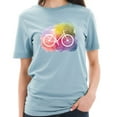 thumbnail image 3 of Big Size Artistic Bike Graphic Design Deluxe Jersey T-Shirt - Blue Mist XL, 3 of 4