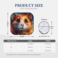 thumbnail image 3 of Fotbe Oil Painting Colorful Hamster 2-Piece Car Windshield Sun Shade | Sun Blocker for Car Windshield | Foldable Automotive Interior Accessories for Sun Protection-Large, 3 of 6