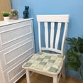thumbnail image 5 of Patchwork Chair Pad with Ties No Slip Lace Trim Chair Cushion Kitchen Dining Seat Cushion, 5 of 5
