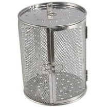 Rotisserie Basket,14X18cm Stainless Steel Oven Roast Basket ​Baking Cage for BBQ Grill Bakeware​ Tool Air Fryer