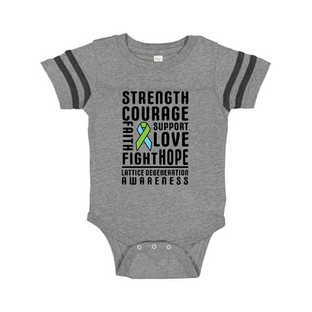 

Inktastic Lattice Degeneration Strength Hope Support and Courage Gift Baby Boy or Baby Girl Bodysuit
