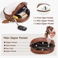 thumbnail image 4 of GAEKEAO Crossbody Bags for Women Vegan Leather Circle Cross Body Shoulder Purses with Adjustable Straps, 4 of 6
