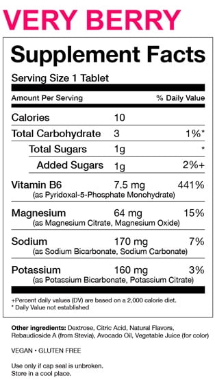 KSPtabs Kidney Health Supplement to Combat Calcium Oxalate Crystal Formation - Very Berry - Box of 8 Tubes