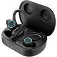 thumbnail image 1 of Audífonos inalámbricos verdaderos, actualización 5.1 Emparejamiento automático Auriculares intrauditivos estéreo de alta fidelidad con micrófono incorporado y estuche de carga para correr deportes Negro ACTIVE  Biensenido a ACTIVE, 1 of 5