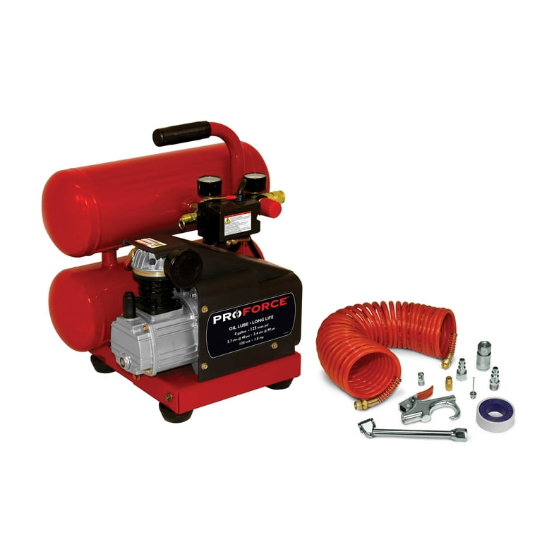 ProForce VSF1080421 4 Gallon Twin Stack Air Compressor